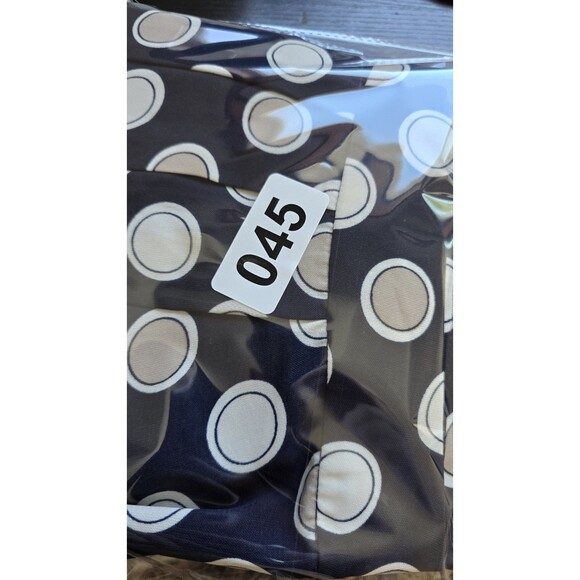 Banana Republic Mini Skirt Woman's M Navy Polka Dot Pleated Twee Retro Pin Up - Picture 8 of 8